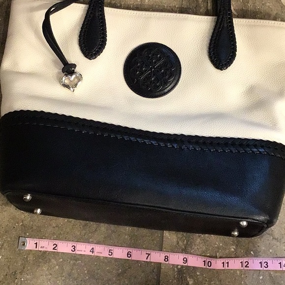 Brighton Ferrara black and white leather tote - Picture 6 of 15